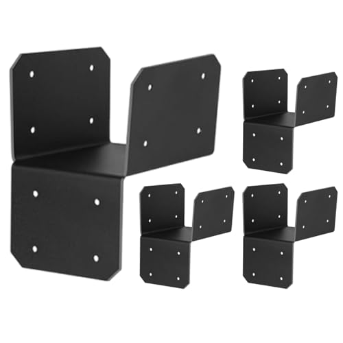 Pfostenträger 4 x 4 aus Holz – Set mit 4 Verbindern und Verstärkungen für Pergolen, Hülsenverbinder für intensive Nutzung für Außen- und Innenstrukturen Pfostenträger 4 x 4 aus Holz – Set mit 4 Verbindern und Verstärkungen für Pergolen, Hülsenverbinder für intensive Nutzung für Außen- und Innenstrukturen von Genérico