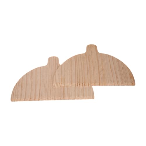 Pizza Paddle Set - Pizzabrett aus Holz, Backwerkzeug | Doppelgriff-Transferplatte für Brotbackofen, Pizzaschaufel von Genérico