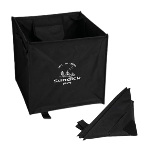 Pleapsible Camping Trash Cat Abfalleimer für den Außenbereich, zusammenklappbarer Abfallbehälter, Pop-Up-Mülleimer, tragbarer Mülleimer für den Rasen im Garten, Tasche von Genérico