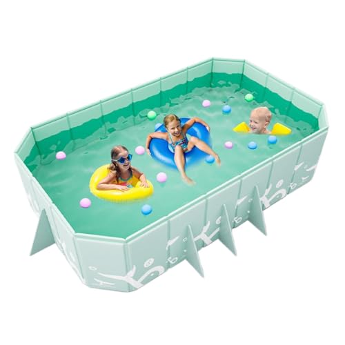 Pool - Nicht aufblasbarer Pool | Faltbarer Pool für Haustiere | Planschbecken für Kinder mit verdickter Hartschale für Hof - Tragbarer Außenpool | Rechteckiger Pool für von Genérico