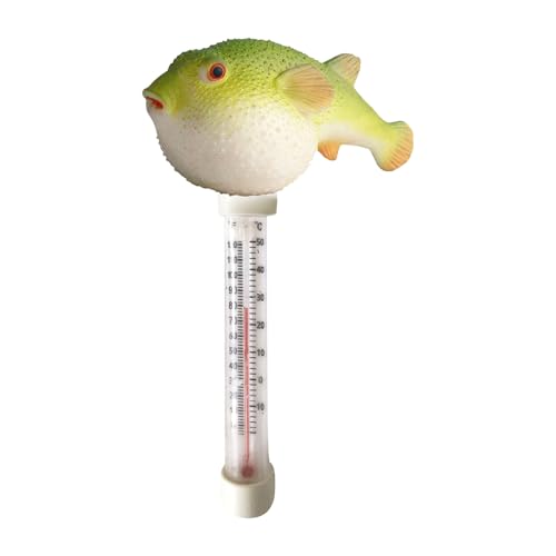 Pool-Temperaturmessgerät – Wassertemperatursensor | Pool-Messgerät für Tiere mit Cartoon-Tier, Poolzubehör mit Wassertemperatur, große Dusche von Genérico