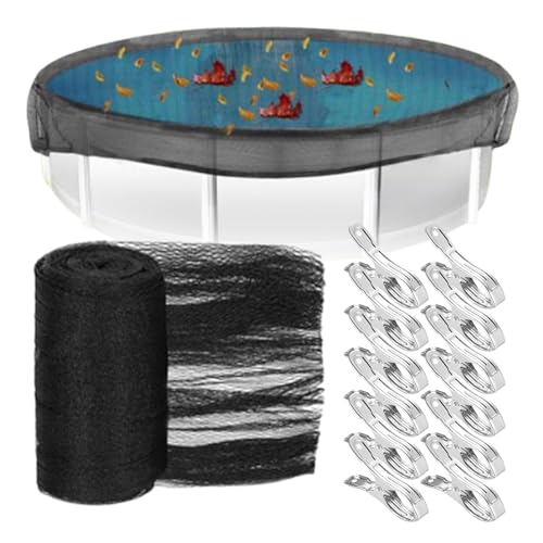 Poolabdeckung – sichere Poolabdeckung | winddichte Poolabdeckung | Poolnetzabdeckung mit 12 Clips | sichere Passform für Außenpools | Abdeckung Poolabdeckung – sichere Poolabdeckung | winddichte Poolabdeckung | Poolnetzabdeckung mit 12 Clips | sichere Passform für Außenpools | Abdeckung von Genérico