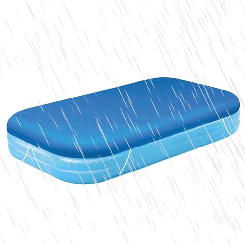 Rechteckige Poolabdeckung | Abdeckung für Familienpool 300,5 x 183,8 cm | wasserdichte Poolabdeckung, Solarabdeckung für Pool, hält das Wasser im Pool sauber von Genérico