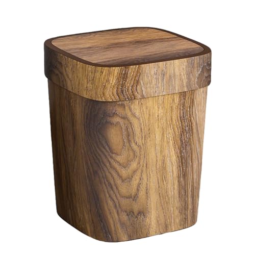 Rechteckiger Abfalleimer – Badezimmer-Set aus Holz, 12 Liter, geruchsdicht, mit einem Deckel für das Küche, unter dem Wohnzimmer Rechteckiger Abfalleimer – Badezimmer-Set aus Holz, 12 Liter, geruchsdicht, mit einem Deckel für das Küche, unter dem Wohnzimmer von Genérico