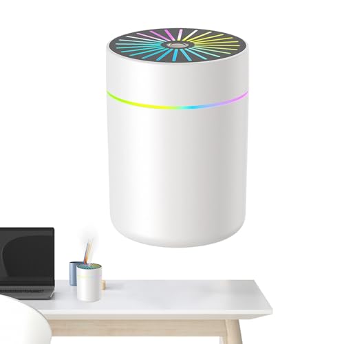 Reise-Luftbefeuchter - Luftbefeuchter für Schlafzimmer mit Nachtlicht | Ultraschall Kaltluft mit USB, leise, Schreibtisch mit Nachtlicht und automatischer Abschaltung ohne Wasser Reise-Luftbefeuchter - Luftbefeuchter für Schlafzimmer mit Nachtlicht | Ultraschall Kaltluft mit USB, leise, Schreibtisch mit Nachtlicht und automatischer Abschaltung ohne Wasser von Genérico