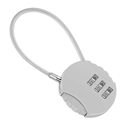 Reiseschloss – Kombinationsschlösser aus Draht | Pad-Schlösser mit Code | Kombinationsfach in Combo-Lock-Form | Hohe Sicherheit mit 3 Ziffern aus Metall | Reiseschloss – Kombinationsschlösser aus Draht | Pad-Schlösser mit Code | Kombinationsfach in Combo-Lock-Form | Hohe Sicherheit mit 3 Ziffern aus Metall | von Genérico