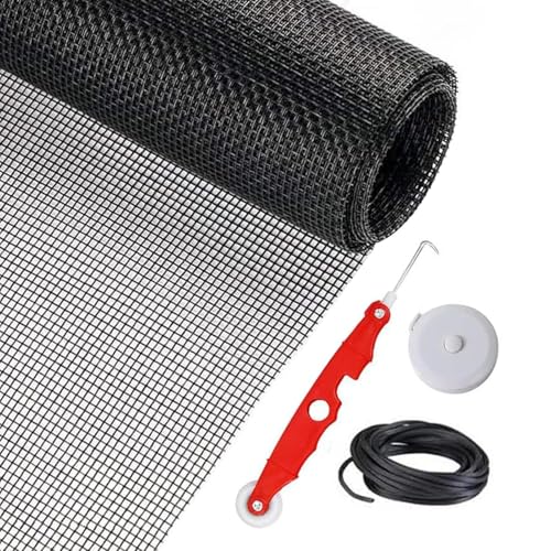 Reparaturset für den Fenstertisch, Ersatz-Panel | langlebige Rollen, robustes Material, resistent gegen Haustiere, Insektenschutz für Balkontüren und Terrassentüren von Genérico