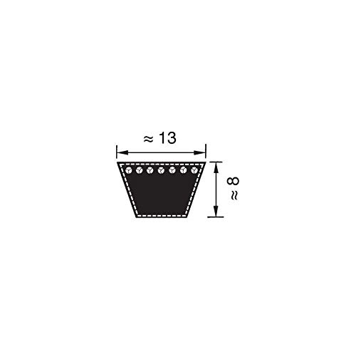 Riemen 13X1117 A 44 transparent von Generico