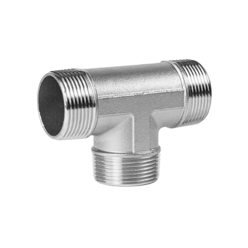 Rohre (DN8-DN50) Gewindeschraube M+M+F T/R/Y Edelstahl-Gewindeverschraubungen (Orange, OTHER_3/8 Zoll) von Genérico