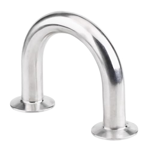 Rohrverschraubung aus Edelstahl mit 3/4 Zoll, 1 Zoll, 2 Zoll und 3 Zoll, 19 mm bis 76 mm Außendurchmesser, 45/90/180 Grad (180 Grad U,57 mm x Ferrule 77,5_OTHER) von Genérico