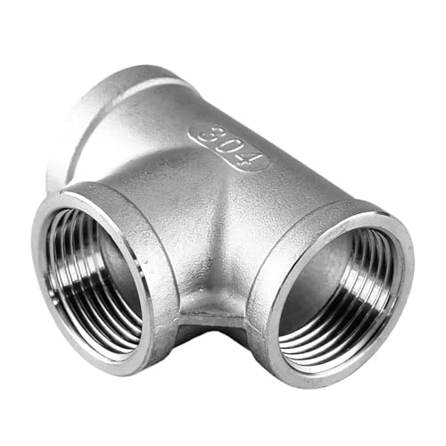 Rohrverschraubungen aus Edelstahl, 3-Wege-Verteiler, männlich und weiblich (M-Female-M, THREAD_1/4 Zoll) von Genérico