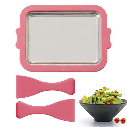 Roll- -Maschine, Instant-Eiswürfelschale – Obst-Eisbereiter für zu Hause – Mini-Maschine mit 2 Eisschaufeln für gefrorenen und m von Genérico