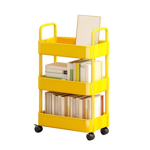 Rollwagen-Organizer, Rollwagen mit Rädern, Bücherwagen mit Rädern, 3/4-stöckiger Mehrzweckwagen mit Rollen, Aufbewahrungswagen mit Griffen, geeignet für Küche, SA Rollwagen-Organizer, Rollwagen mit Rädern, Bücherwagen mit Rädern, 3/4-stöckiger Mehrzweckwagen mit Rollen, Aufbewahrungswagen mit Griffen, geeignet für Küche, SA von Genérico