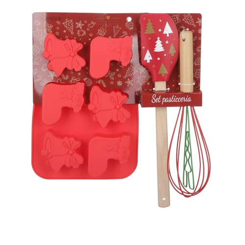 Rotes Formen-Set mit Spatel und Schlagzeug von Genérico