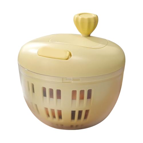 Salatspinner – -Trockner 800 ml | kleine Salatwaschmaschine | Waschschüssel auf Basis ohne Verrutschen | leicht zu reinigen | multifunktionale Salatschüssel | Ces von Genérico