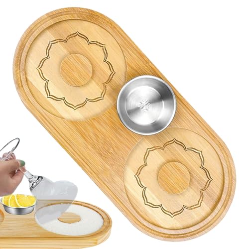 Salt Rimmer Cocktail-Rimmer aus Glas | Margarita Salt Rimmer | tragbarer Zucker-Rimmer | Holz-Getränke-Rimmer | Rimmer Tablett Kellner-Werkzeug für Clubs, Fi Salt Rimmer Cocktail-Rimmer aus Glas | Margarita Salt Rimmer | tragbarer Zucker-Rimmer | Holz-Getränke-Rimmer | Rimmer Tablett Kellner-Werkzeug für Clubs, Fi von Genérico