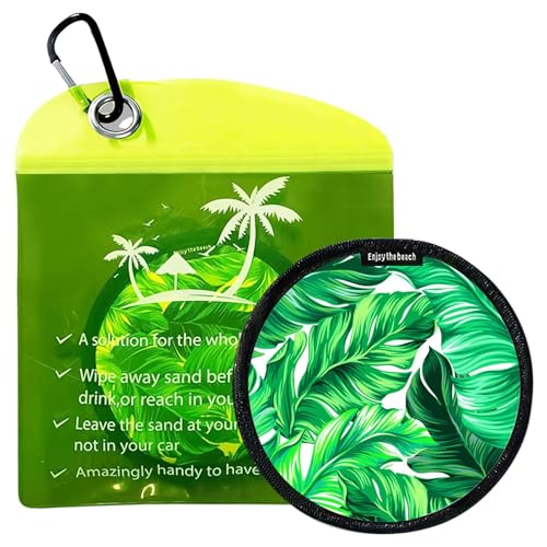 Sand Remover - Sand Off Mitt | Portable Clean Waterproof Soft Reusable Surf Feet Removal Accessories Beach Powder Cleaner Pouch for Skin Camping Essennttials von Genérico