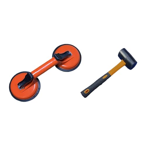 Saugnäpfe für Glas | Doppelvakuumheber mit großer Kapazität zum Bewegen von Fliesen - Multifunktionswerkzeuge zum Entfernen von Platten Fenstern Spiegel Boden Granit Saugnäpfe für Glas | Doppelvakuumheber mit großer Kapazität zum Bewegen von Fliesen - Multifunktionswerkzeuge zum Entfernen von Platten Fenstern Spiegel Boden Granit von Genérico