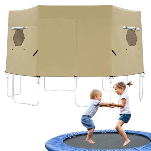 Schattenzelt für Trampolin: Schutzabdeckung, klappbarer Baldachin, tränenbeständig, wasserdicht, für den Einsatz von Rasen, Hinterhof, UV-Blockdach, für Spiele im Freien von Genérico