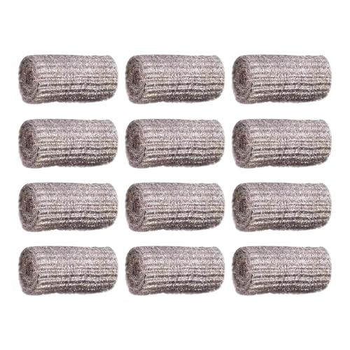 Scheuerpads aus Stahlwolle, 12 x Topfschrubber, Reinigungswerkzeug für den Haushalt, Mehrzweckreiniger zum Reinigen von Geschirr, Pfannen, Töpfen, Parri Scheuerpads aus Stahlwolle, 12 x Topfschrubber, Reinigungswerkzeug für den Haushalt, Mehrzweckreiniger zum Reinigen von Geschirr, Pfannen, Töpfen, Parri von Genérico