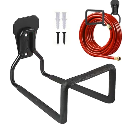 Schlauchregal aus Metall, Gartenschlauchaufhänger aus Metall, Wandaufhängung für Schlauch, Haken für Wasserrohr, Haken für Wasserrohr, Haken für Mangu von Genérico
