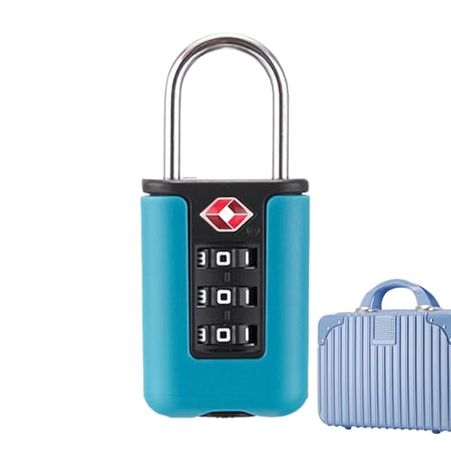 Schlösser für Rucksäcke, Kofferschlösser - Kabelschlösser für Koffer, Kabelschloss aus Edelstahl, Zahlenschloss für Rucksäcke, Taschen und Equ von Genérico