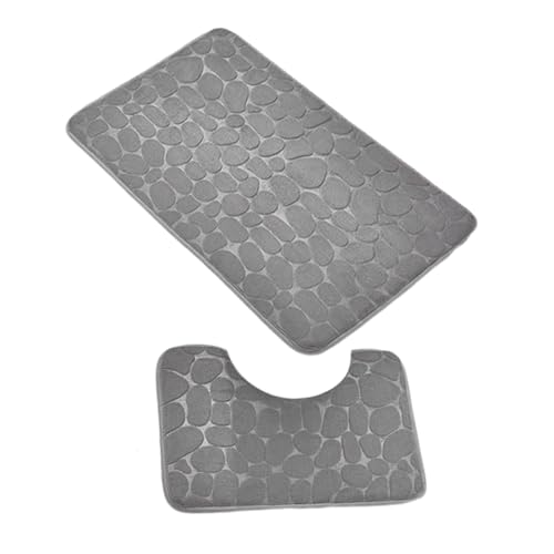 Schnell trocknender Badteppich, rutschfest, schnelltrocknend, Coral-Fleece, Badematte aus Mikrofaser, Badematte aus P von Genérico