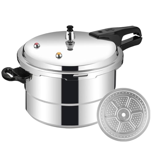 Schnellkochtöpfe - 5-L Kochgeschirr mit Dampfeinsatz | Reiskocher mit Dampfeinsatz | Kochtopf aus Aluminiumlegierung | Kochgeschirr für Geflügel, Fleisch, , Meeresfrüchte Schnellkochtöpfe - 5-L Kochgeschirr mit Dampfeinsatz | Reiskocher mit Dampfeinsatz | Kochtopf aus Aluminiumlegierung | Kochgeschirr für Geflügel, Fleisch, , Meeresfrüchte von Genérico