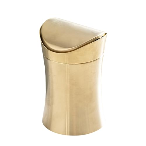 Schreibtisch-Mülleimer, Edelstahl-Mülleimer, kreativ, tragbar, 1,5 l, kleiner Schreibtisch-Mülleimer, verschleißfest, tragbar, 1,5 l Schreibtisch-Mülleimer, Edelstahl-Mülleimer, kreativ, tragbar, 1,5 l, kleiner Schreibtisch-Mülleimer, verschleißfest, tragbar, 1,5 l von Genérico