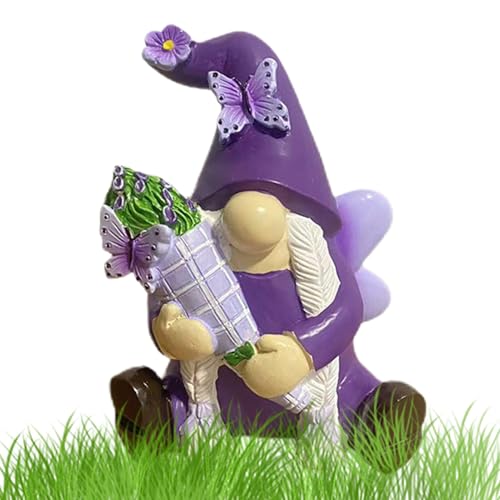 Schreibtisch-Zwergstatue – violette Gartenzwerg-Skulptur, verspielte Wichtel-Dekoration | Schreibtisch- und Regal-Ornament mit langlebiger Harz-Kompilation für Büro oder im Büro Schreibtisch-Zwergstatue – violette Gartenzwerg-Skulptur, verspielte Wichtel-Dekoration | Schreibtisch- und Regal-Ornament mit langlebiger Harz-Kompilation für Büro oder im Büro von Genérico