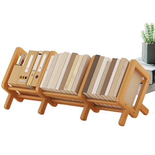 Schreibtischregal - Neigbares Schreibtischregal aus Holz | platzsparendes Schreibtischregal | multifunktionales Bücherregal | Frei von Genérico