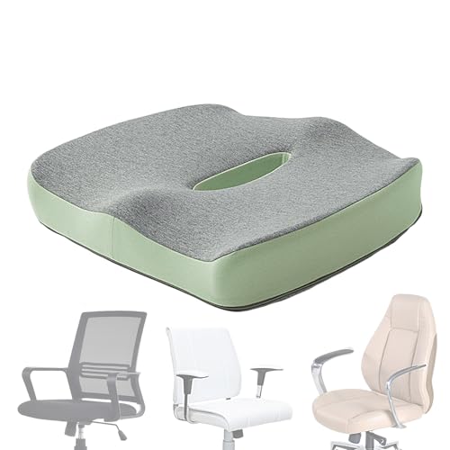 Schreibtischstuhl Sitzkissen | Ergonomisches Memory Foam Sitzkissen besteht aus atmungsaktivem Stoff und basiert auf leerem Sitzkissen - Rollstuhlkissen tr von Generico