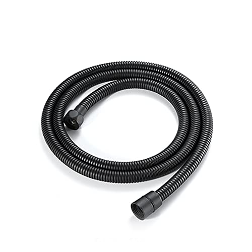 Schwarze Sanitärschläuche, 1,5 m, zwei Bänder, schwarz, Messing, flexible Duschschlauch, Badzubehör, explosionsgeschützt, Badeschlauch (Y401) von Genérico