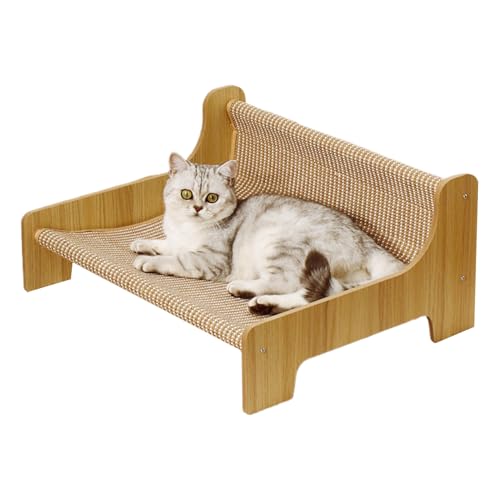 Scratch Lounge Katzenbett, horizontal, praktisch, 2-in-1 Trainingsbett aus Sisal, tragbar, Zubehör für Haustiere, zum Ausruhen und Spielen im Innenbereich, Balkon Scratch Lounge Katzenbett, horizontal, praktisch, 2-in-1 Trainingsbett aus Sisal, tragbar, Zubehör für Haustiere, zum Ausruhen und Spielen im Innenbereich, Balkon von Genérico