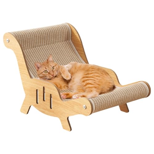 Scratching Lounge - Sisal Scratcher Board Couch, Cat Tree Alternative Mueps | Integrierter Post, Kätzchen, Spielspielzeug für Erwachsene, Wellnesszentrum für Haustiere, bedeckt von Genérico