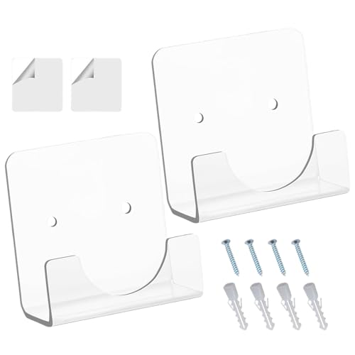 Selbstklebende Duschstangenhalterung – 2 x Rohrhalterungen für den Schrank aus Acryl, unsichtbare Rohrhalter, starke Klebehalterung, wasserdichtes Design, langlebig, einfache Installation ohne Kabel Selbstklebende Duschstangenhalterung – 2 x Rohrhalterungen für den Schrank aus Acryl, unsichtbare Rohrhalter, starke Klebehalterung, wasserdichtes Design, langlebig, einfache Installation ohne Kabel von Genérico