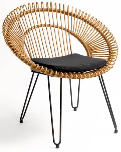 Sessel / Sessel aus synthetischem Rattan für drinnen oder draußen (Terrasse, Garten) (Mirto, Sessel) von Genérico