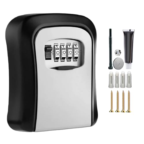 Sichere Box: An der Wand montierte Schlüsselbox mit Kombinationsschloss, Tasten mit 4-stelligen Code-Tasten, Anti-Theft-Kassette, resistent gegen Intarsien mit Chius Sichere Box: An der Wand montierte Schlüsselbox mit Kombinationsschloss, Tasten mit 4-stelligen Code-Tasten, Anti-Theft-Kassette, resistent gegen Intarsien mit Chius von Genérico