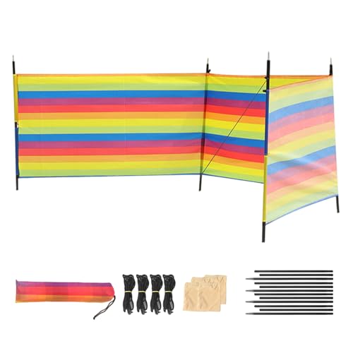 Sichtschutz zum Sonnenbaden – Camping-Sichtschutz | Beach Wind Blocker | Winddichtes Schutzgitter | Tragbares Outdoor-Reisezubehör von Genérico