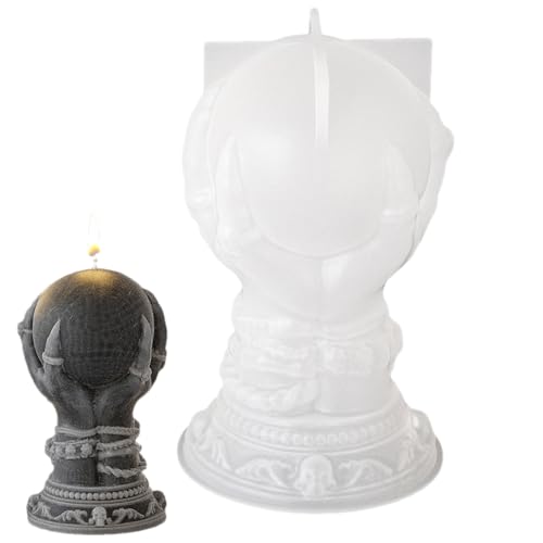 Silicone Witch Hand Candle - Halloween Ghost Hand Kerzenform | Kreatives Design Wachsform | Geisterseife in mehreren Größen, Hexenfaust für Nachtlicht Silicone Witch Hand Candle - Halloween Ghost Hand Kerzenform | Kreatives Design Wachsform | Geisterseife in mehreren Größen, Hexenfaust für Nachtlicht von Genérico