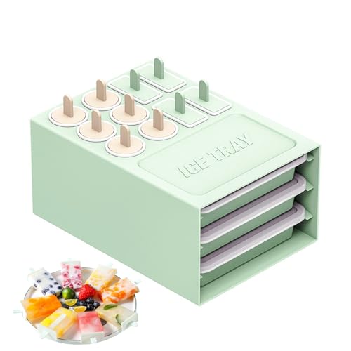 Silikon-Eiswürfelform – Eiswürfelform aus Silikon | Pop-Eishersteller mit Stäbchen, Pluse, Gefrorene Leckerei-Box, Werkzeug Silikon-Eiswürfelform – Eiswürfelform aus Silikon | Pop-Eishersteller mit Stäbchen, Pluse, Gefrorene Leckerei-Box, Werkzeug von Genérico