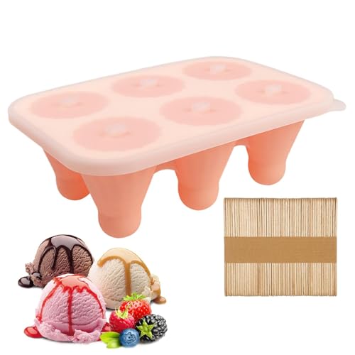 Silikon- Formen – Badminton-Eiscremeform | Badminton-Eiswürfelform mit Holzstick, Eiscremeformen | einzigartige Silikon-Eiswürfel-Zubehör, Homemade Eiswürfelform mit Deckel von Genérico