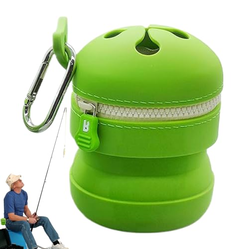 Silikon-Mülleimer für Reisen, wasserdichte Tasche zur Aufbewahrung von Ködern und Transportieren, multifunktionaler Behälter mit Haken für Wandern, Klettern und Outdoor-Aktivitäten Silikon-Mülleimer für Reisen, wasserdichte Tasche zur Aufbewahrung von Ködern und Transportieren, multifunktionaler Behälter mit Haken für Wandern, Klettern und Outdoor-Aktivitäten von Genérico