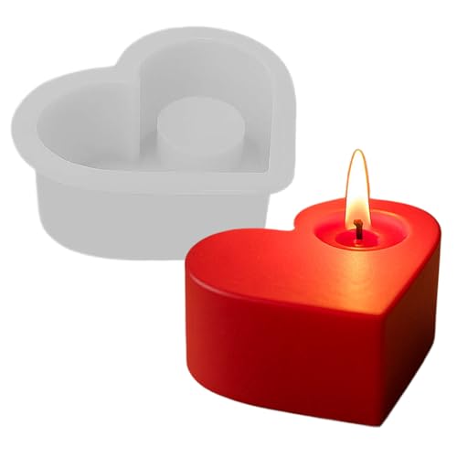 Silikonform für Kerzen. Diese Herz-Silikonform kombiniert Handwerkskunst und romantischen Stil. Sie bietet eine unendliche Inspirationsquelle, um modische und raffinierte Kerzen in Ihrem Schiff zu Silikonform für Kerzen. Diese Herz-Silikonform kombiniert Handwerkskunst und romantischen Stil. Sie bietet eine unendliche Inspirationsquelle, um modische und raffinierte Kerzen in Ihrem Schiff zu von Genérico