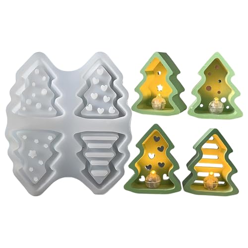 Silikonform für Weihnachtsbaum, Gips und Weihnachtsbaumwachs, für Bastelarbeiten, Heimdekoration, Seife, Harz, Wachs, Kuchen und Gips Silikonform für Weihnachtsbaum, Gips und Weihnachtsbaumwachs, für Bastelarbeiten, Heimdekoration, Seife, Harz, Wachs, Kuchen und Gips von Genérico