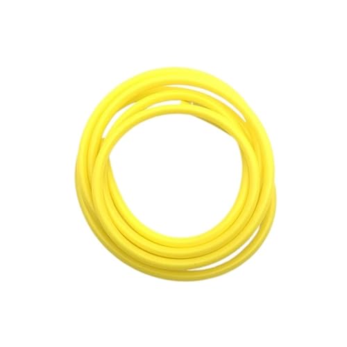 Silikonschlauch, flexibler Gummischlauch, flexibler Trinkschlauch, Wasseranschluss (Gelb, 1 Meter OD 7XID 5 mm) von Genérico