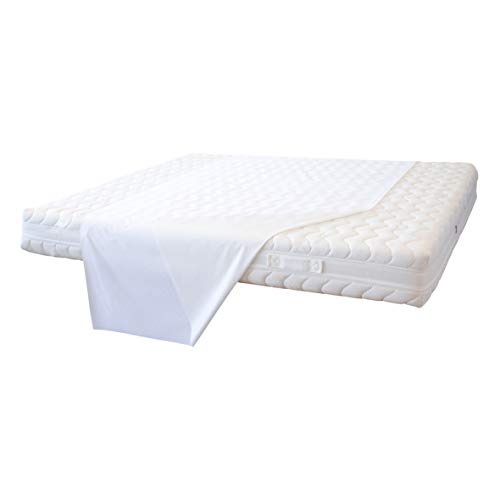 Sirebuy Traverse (Baumwolle 100 x 150 Stück) waschbar, saugfähig, wasserdicht, für Senioren, Kinder, Babys, Krankenhaus-Matratzenauflage für Doppelbett, Einzelbett, französisches Bett von Generico