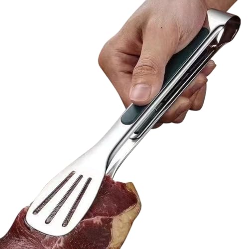 Sirving Tongs Pinks zum Servieren von Lebensmitteln, Edelstahl, einfache Reinigung, Anti-Verbrühung, Edelstahl-Snack, Zange für Zubehör von Genérico
