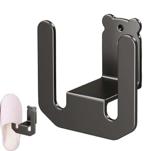 Slipper Hanger Hook | Leichtes ABS-Material | Kompaktes Wandregal mit selbstklebender Rückseite und Mehrfach-Paar-Fähigkeit | Hängeaufbewahrungslösung für Schuhe im Badezimmer von Genérico