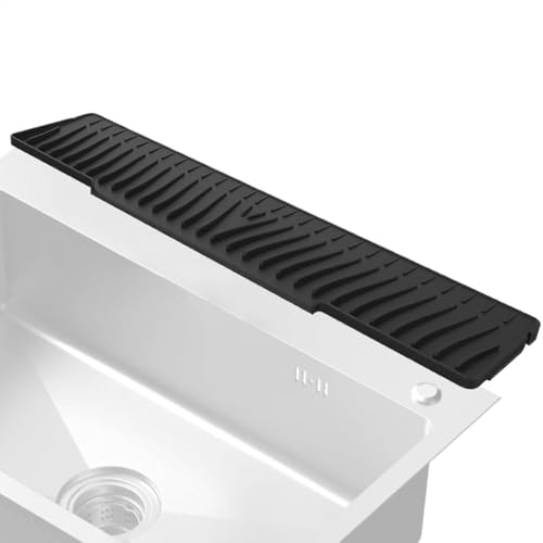Spritzschutz für Küchenspüle – Wasserhahnmatte 58 x 12 cm für Küchenspüle | Spritzwasserschutz | Ablaufmatte aus Silikon | Abflussmatte Pleg von Genérico